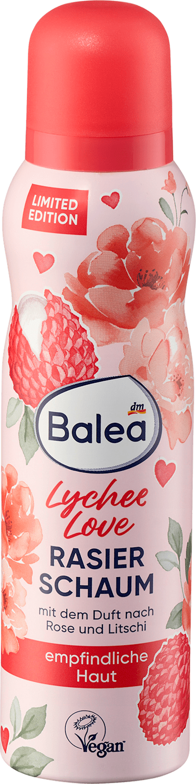 Balea Lychee Love Shaving Foam (Limited Edition) - 150ml