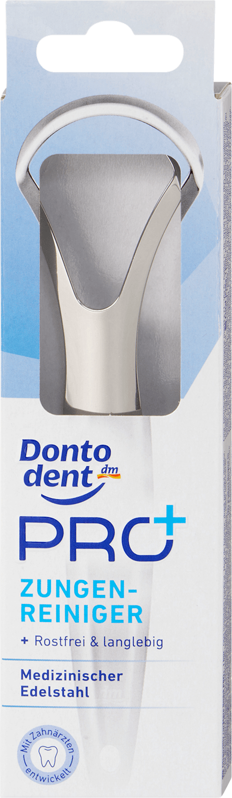Dontodent Pro+ Stainless Steel Tongue Cleaner