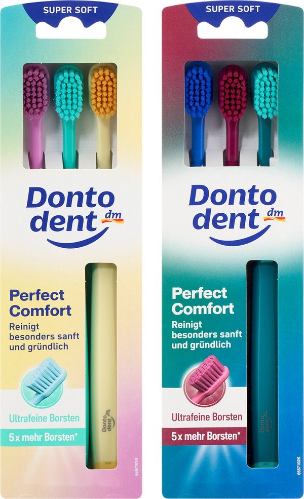 Dontodent Perfect Comfort Super Soft Toothbrush (3 Pack)