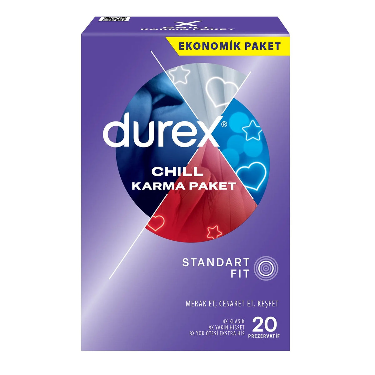 Durex Chill Mixed Pack Condoms - 20 Pack